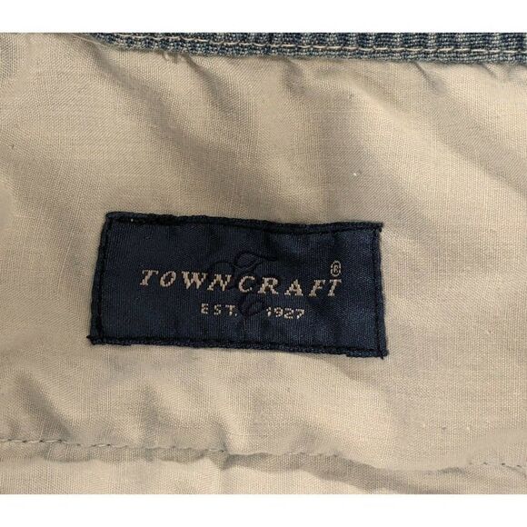 Towncraft Womens Sz 50 Comfort Fit Elastic Pants Straight Leg Denim Blue Jeans - Picture 6 of 8